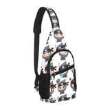 Cute ninja design pattern All Over Print Chest Bag