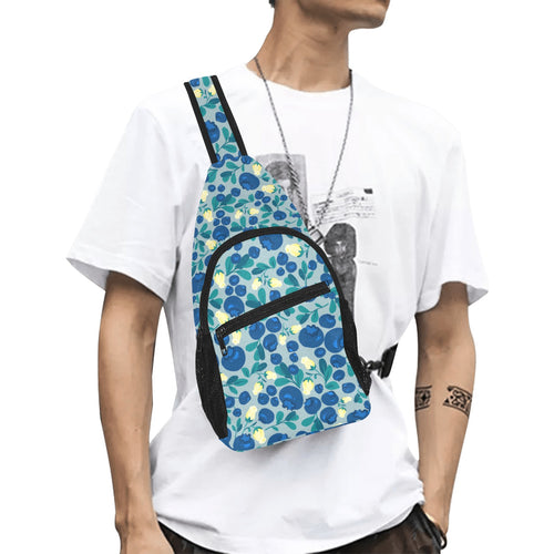 blueberry design pattern All Over Print Chest Bag