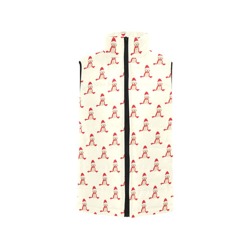 Golden Retriever Pattern Print Design 01 Men's Padded Vest