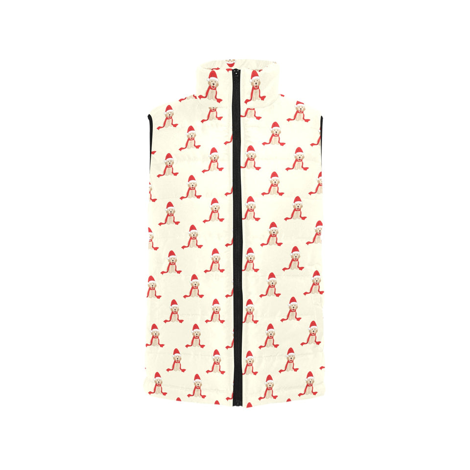Golden Retriever Pattern Print Design 01 Men's Padded Vest