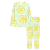 slice of lemon pattern Women's All Over Print Pajama Set