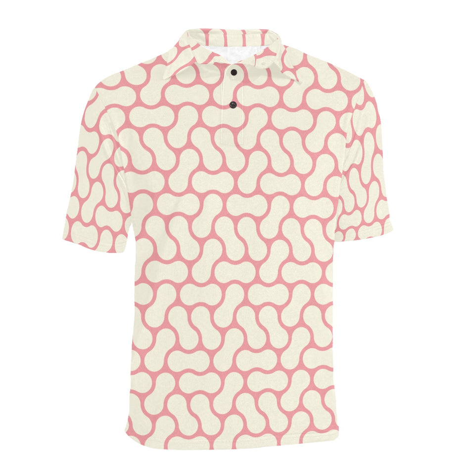 peanuts texture pattern Men's All Over Print Polo Shirt