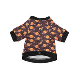 Hamburger Pattern Print Design 05 All Over Print Pet Dog Round Neck Fuzzy Shirt