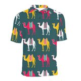 Camel pattern Men's All Over Print Polo Shirt