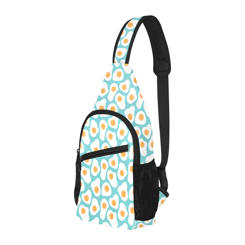 Fried Eggs Pattern Print Design 04 All Over Print Chest Bag