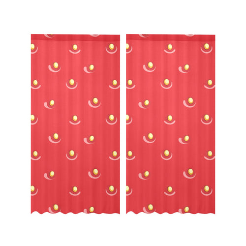 strawberry texture skin pattern Gauze Curtain