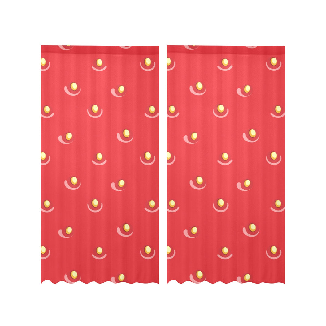 strawberry texture skin pattern Gauze Curtain