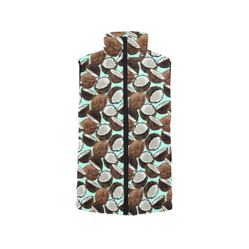 Coconut Pattern Print Design 03 Men's Padded Vest