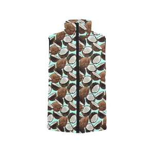 Coconut Pattern Print Design 03 Men's Padded Vest
