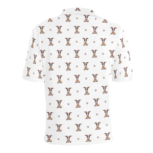 Greyhound Pattern Print Design 05 Men's All Over Print Polo Shirt
