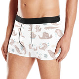 Cute sea otters pattern Men's All Over Print Boxer Briefs Men's Underwear
