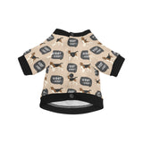 Beagle pattern All Over Print Pet Dog Round Neck Fuzzy Shirt