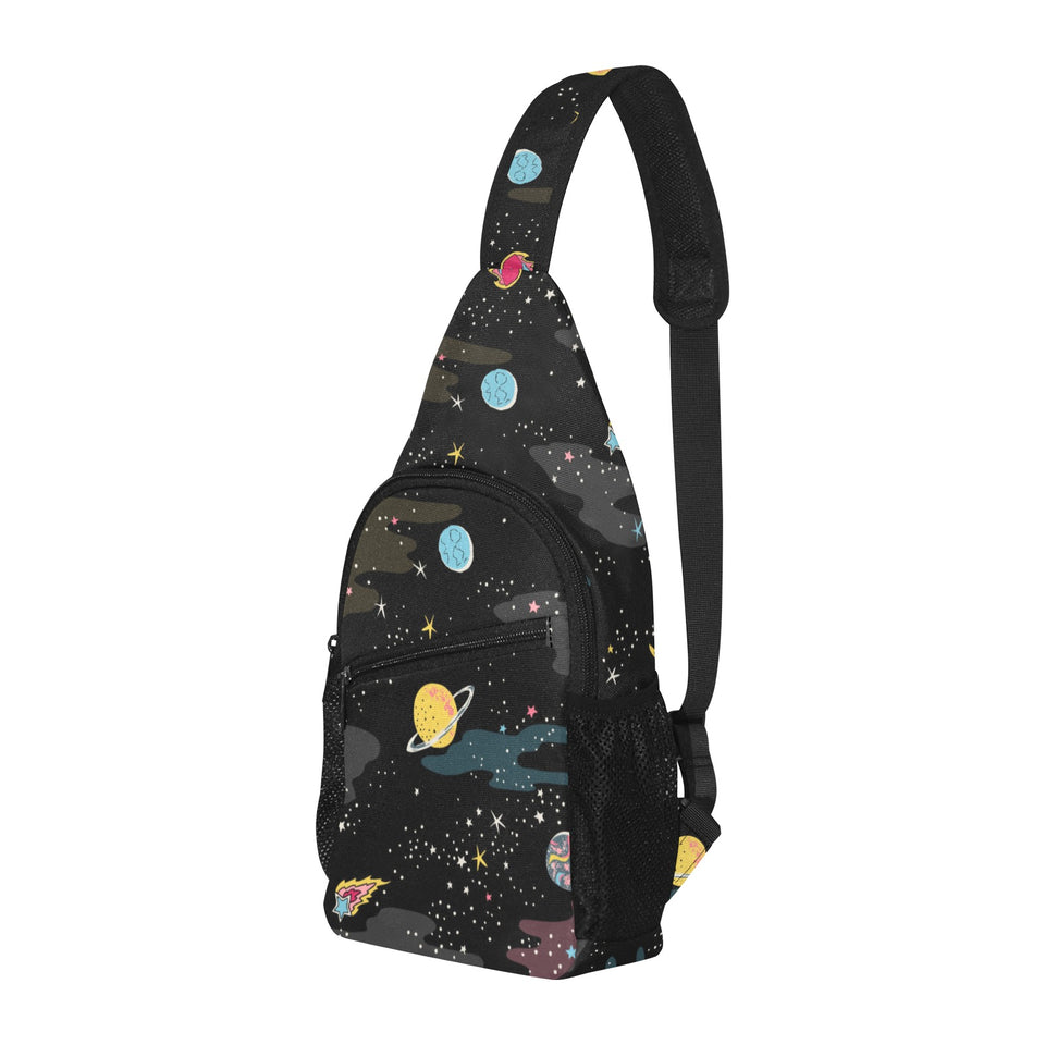 space pattern All Over Print Chest Bag