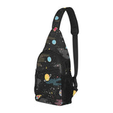 space pattern All Over Print Chest Bag