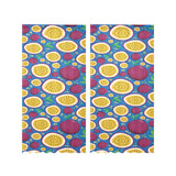 Passion fruit blue background Gauze Curtain