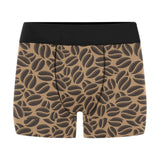 Coffee bean on brown background Men's All Over Print Boxer Briefs Men's Underwear