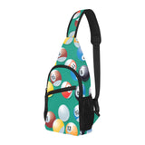 Billiard Ball Pattern Print Design 01 All Over Print Chest Bag
