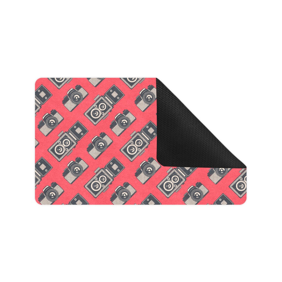 Camera Pattern Print Design 05 Doormat