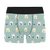 Cute hamster cheese pattern Men's All Over Print Boxer Briefs Men's Underwear