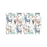 lama Alpaca cactus hand drawn pattern Doormat