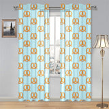 Pretzels Pattern Print Design 03 Gauze Curtain