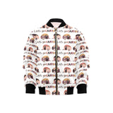 Camper Van Pattern Print Design 01 Kids' Boys' Girls' Bomber Jacket