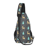 Deers star tree pattern All Over Print Chest Bag