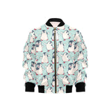 Cute Penguin pattern Kids' Boys' Girls' Bomber Jacket