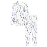 Hand painting Watercolor Lavender Women's All Over Print Pajama Set