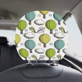 Hot Air Balloon Bird Cloud Pattern Car Headrest Cover