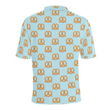Pretzels Pattern Print Design 03 Men's All Over Print Polo Shirt