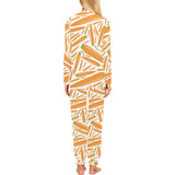 Carrot Pattern Print Design 02 Women's All Over Print Pajama Set