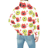 Alien Pattern Print Design 05 Men's Padded Hooded Jacket