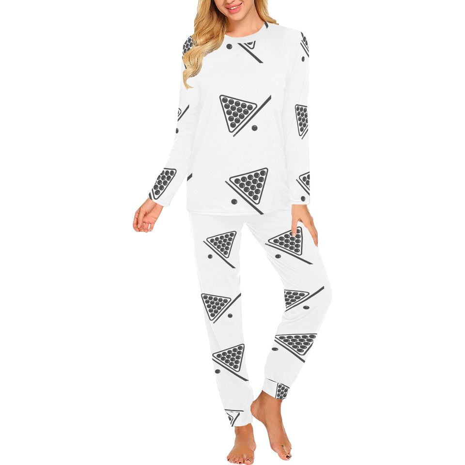 Billiard Ball Pattern Print Design 03 Women's All Over Print Pajama Set