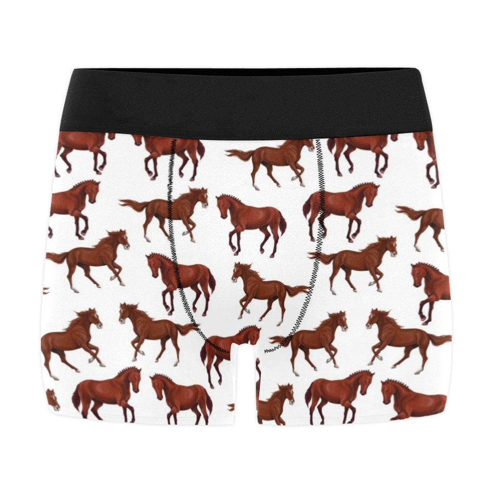 Horses running pattern background Men's All Over Print Boxer Briefs Men's Underwear