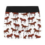 Horses running pattern background Men's All Over Print Boxer Briefs Men's Underwear