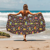 Snail Pattern Print Design 02 Beach Towel