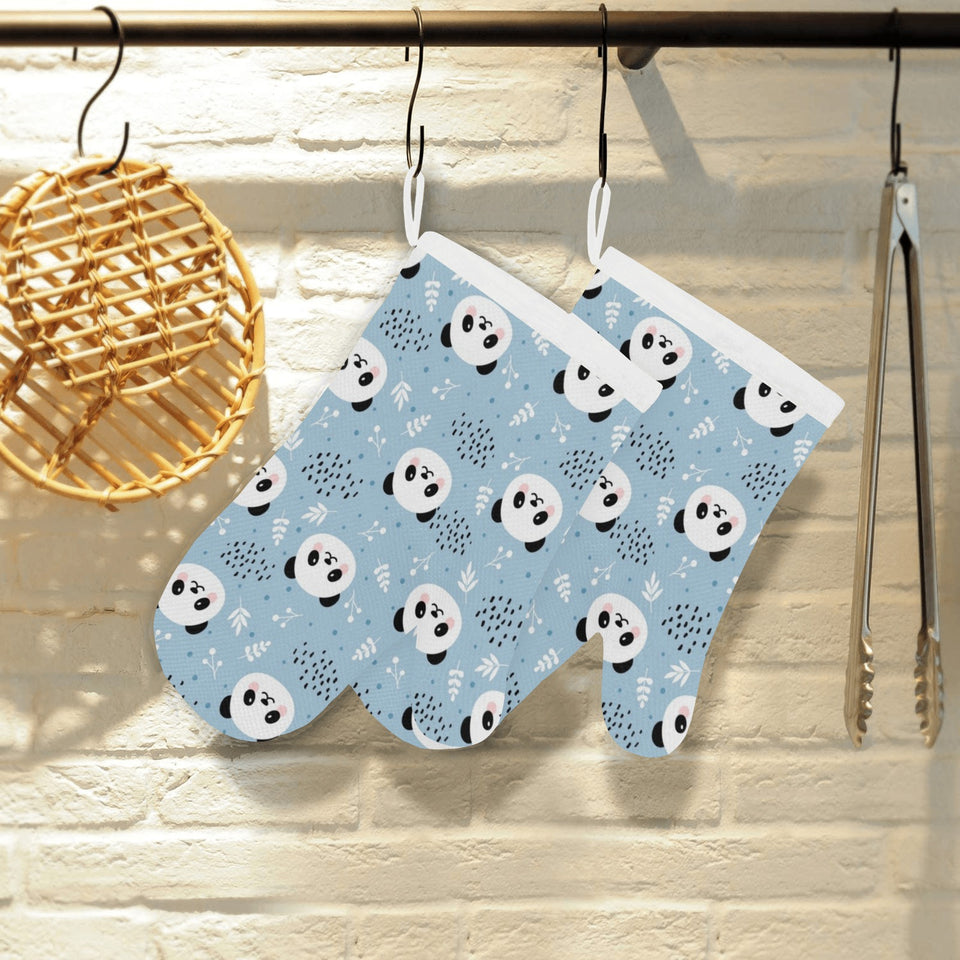 Cute panda pattern Heat Resistant Oven Mitts