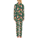 Squirrel Pattern Print Design 03 Women's Long Pajama Set