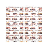 Camper Van Pattern Print Design 01 Gauze Curtain