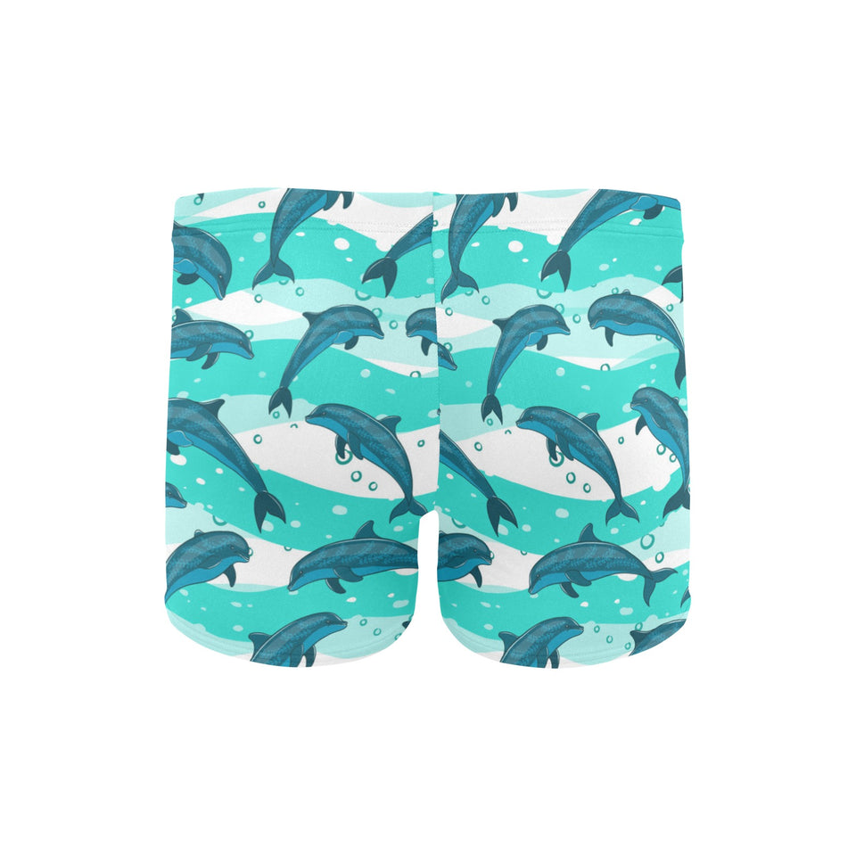 Dolphin sea pattern Men's Swimming Trunks