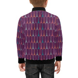 Eiffel Tower Pattern Print Design 05 Kids' Boys' Girls' Bomber Jacket
