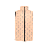 Engine Piston Cream Background Pattern Design 04 Women's Padded Vest