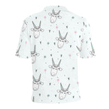 Cute goat design pattern Men's All Over Print Polo Shirt