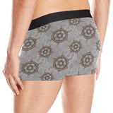 nautical wood steering wheel pattern Men's All Over Print Boxer Briefs Men's Underwear