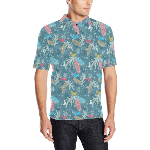 Squirrel Pattern Print Design 01 Men's All Over Print Polo Shirt