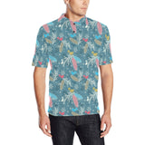 Squirrel Pattern Print Design 01 Men's All Over Print Polo Shirt