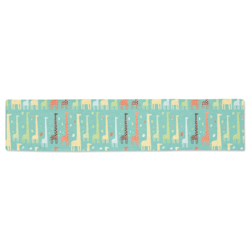 Giraffe Pattern Print Design 01 Table Runner
