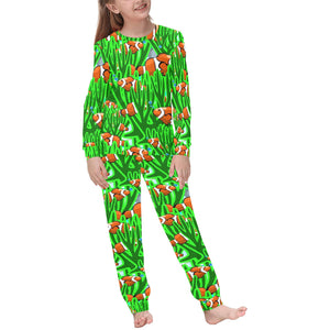 Clown Fish Pattern Print Design 01 Kids' Boys' Girls' All Over Print Pajama Set