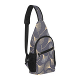Gold ginkgo leaves All Over Print Chest Bag